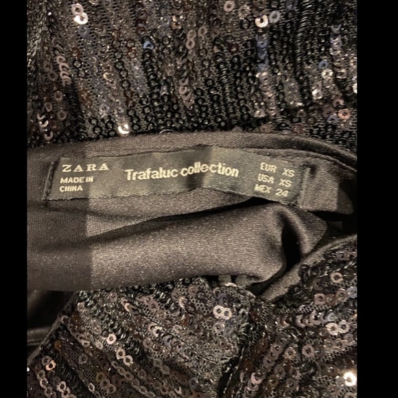 ZARA sequin crop top XS open-back*READ description - Picture 5 of 5